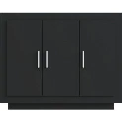 LES TENDANCES Buffet Noir 92x35x75 Cm Bois D'ingénierie -Buffet et enfilade Soldes 66899965 5
