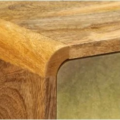 LES TENDANCES Buffet 3 Portes Manguier Massif Clair Et Métal Doré Sky 8 LES TENDANCES Buffet 3 Portes Manguier Massif Clair Et Métal Doré Sky -Buffet et enfilade Soldes 66902035 4