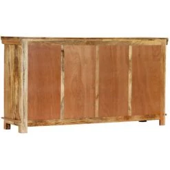 LES TENDANCES Buffet 4 Portes 4 Tiroirs Manguier Massif Clair Bill -Buffet et enfilade Soldes 66902293 4