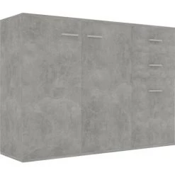 LES TENDANCES Buffet Gris Béton 105x30x75 Cm