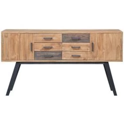 LES TENDANCES Armoire Latérale 140 X 30 X 75 Cm Teck Solide 7 LES TENDANCES Armoire Latérale 140 X 30 X 75 Cm Teck Solide -Buffet et enfilade Soldes 66905355 3