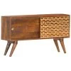LES TENDANCES Buffet Marron Miel 88x24x50 Cm Bois De Manguier Solide