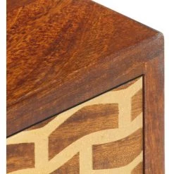 LES TENDANCES Buffet Marron Miel 88x24x50 Cm Bois De Manguier Solide -Buffet et enfilade Soldes 66906077 4