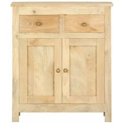LES TENDANCES Armoire Latérale 65 X 30 X 75 Cm Bois De Manguier Solide -Buffet et enfilade Soldes 66906462 4