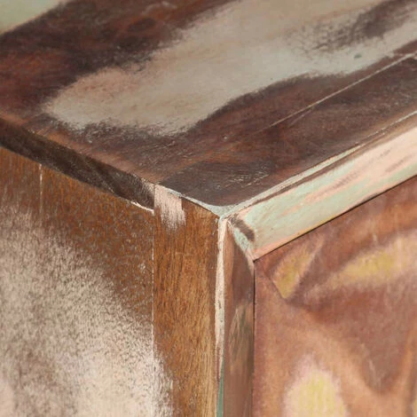 LES TENDANCES Armoire Latérale 70x35x75 Cm Bois De Récupération Solide 2 LES TENDANCES Armoire Latérale 70x35x75 Cm Bois De Récupération Solide – Image 2