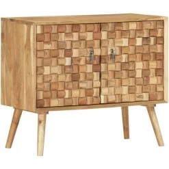 LES TENDANCES Buffet 75x35x65 Cm Bois D'acacia Solide
