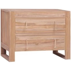 LES TENDANCES Buffet 80x35x60 Cm Bois De Teck Massif