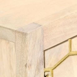 LES TENDANCES Buffet Doré 120 X 30 X 75 Cm Bois De Manguier Massif 7 LES TENDANCES Buffet Doré 120 X 30 X 75 Cm Bois De Manguier Massif -Buffet et enfilade Soldes 66906668 3