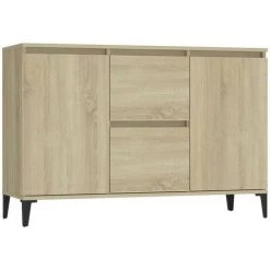 LES TENDANCES Buffet Chêne Sonoma 104x35x70 Cm