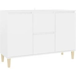LES TENDANCES Buffet Blanc 103,5x35x70 Cm