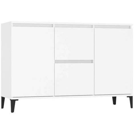 LES TENDANCES Buffet Blanc 104x35x70 Cm 1 LES TENDANCES Buffet Blanc 104x35x70 Cm