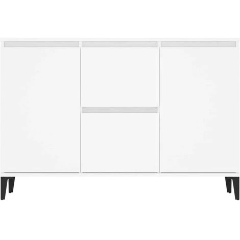 LES TENDANCES Buffet Blanc 104x35x70 Cm 5 LES TENDANCES Buffet Blanc 104x35x70 Cm – Image 5
