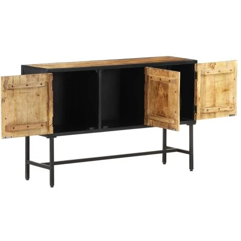 LES TENDANCES Buffet 110x30x70 Cm Bois De Manguier Brut 4 LES TENDANCES Buffet 110x30x70 Cm Bois De Manguier Brut – Image 4