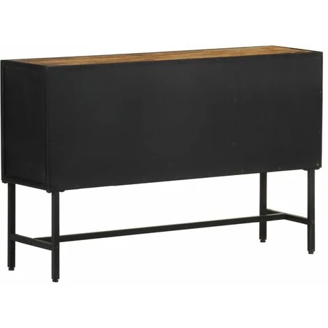 LES TENDANCES Buffet 110x30x70 Cm Bois De Manguier Brut 5 LES TENDANCES Buffet 110x30x70 Cm Bois De Manguier Brut – Image 5