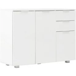 LES TENDANCES Buffet Blanc Brillant 107 X 35 X 76 Cm