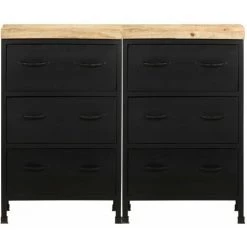 LES TENDANCES Buffet Avec 6 Tiroirs Bois De Manguier Brut 8 LES TENDANCES Buffet Avec 6 Tiroirs Bois De Manguier Brut -Buffet et enfilade Soldes 66913011 4