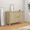 LES TENDANCES Buffet Chêne Sonoma 103,5x35x70 Cm
