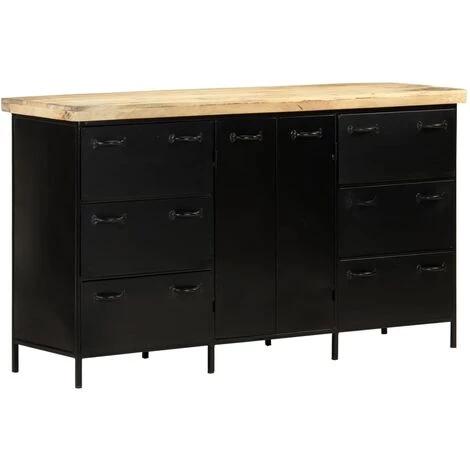 LES TENDANCES Buffet 140x38x76 Cm Bois De Manguier Brut 1 LES TENDANCES Buffet 140x38x76 Cm Bois De Manguier Brut