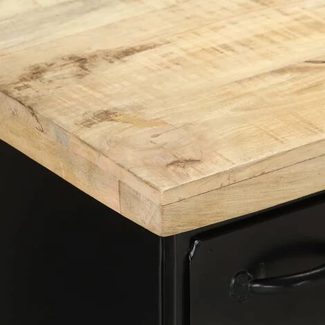 LES TENDANCES Buffet 140x38x76 Cm Bois De Manguier Brut 2 LES TENDANCES Buffet 140x38x76 Cm Bois De Manguier Brut – Image 2