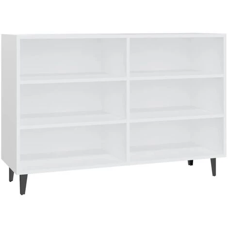 LES TENDANCES Buffet Blanc 103,5x35x70 Cm 2 LES TENDANCES Buffet Blanc 103,5x35x70 Cm – Image 2
