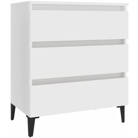 LES TENDANCES Buffet Blanc 60x35x69 Cm 2 LES TENDANCES Buffet Blanc 60x35x69 Cm – Image 2