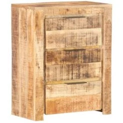 LES TENDANCES Buffet 59x33x75 Cm Bois De Manguier Brut