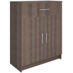 LES TENDANCES Buffet 71x35x88 Cm Chêne Sonoma Gris