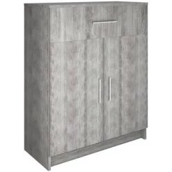 LES TENDANCES Buffet 71x35x88 Cm Béton