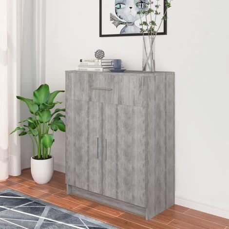 LES TENDANCES Buffet 71x35x88 Cm Béton 2 LES TENDANCES Buffet 71x35x88 Cm Béton – Image 2