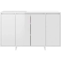 LES TENDANCES Buffet Blanc Brillant 120x41x75 Cm 8 LES TENDANCES Buffet Blanc Brillant 120x41x75 Cm -Buffet et enfilade Soldes 66926238 4
