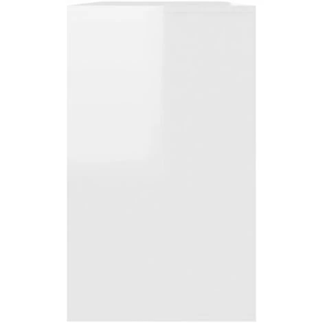 LES TENDANCES Buffet Blanc Brillant 120x41x75 Cm 5 LES TENDANCES Buffet Blanc Brillant 120x41x75 Cm – Image 5