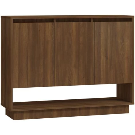 LES TENDANCES Buffet Chêne Marron 97x31x75 Cm 1 LES TENDANCES Buffet Chêne Marron 97x31x75 Cm