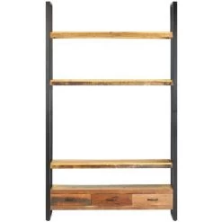 LES TENDANCES Buffet 118x30x200 Cm Bois De Récupération Massif -Buffet et enfilade Soldes 66926648 3