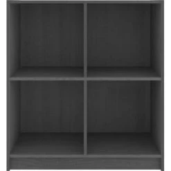 LES TENDANCES Buffet Gris 70x33x76 Cm Bois De Pin Massif -Buffet et enfilade Soldes 66926904 5