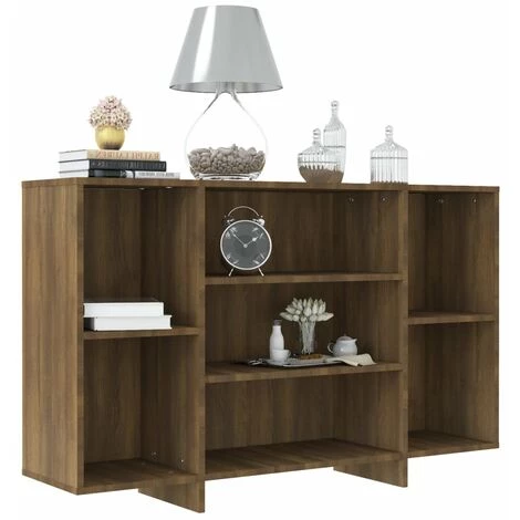 LES TENDANCES Buffet Chêne Marron 120x30x75 Cm 3 LES TENDANCES Buffet Chêne Marron 120x30x75 Cm – Image 3