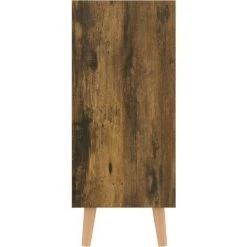 LES TENDANCES Buffet Chêne Fumé 90x30x72 Cm -Buffet et enfilade Soldes 66928514 4