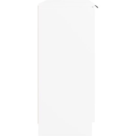 YOUTHUP Buffet Blanc 60x30x70 Cm Bois D'ingénierie - Blanc 4 YOUTHUP Buffet Blanc 60x30x70 Cm Bois D'ingénierie - Blanc – Image 4