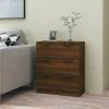 YOUTHUP Buffet Chêne Marron 60x30x70 Cm Bois D'ingénierie - Brun