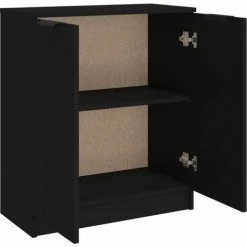 YOUTHUP Buffet Noir 60x30x70 Cm Bois D'ingénierie - Noir -Buffet et enfilade Soldes 67161954 5