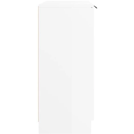 YOUTHUP Buffet Blanc Brillant 60x30x70 Cm Bois D'ingénierie - Blanc 4 YOUTHUP Buffet Blanc Brillant 60x30x70 Cm Bois D'ingénierie - Blanc – Image 4