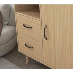 XICHAO Buffet - Meuble De Rangement - 4 Compartiments - 80x35x60CM 8 XICHAO Buffet - Meuble De Rangement - 4 Compartiments - 80x35x60CM -Buffet et enfilade Soldes 67260937 4