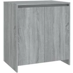 TRUE DEAL Buffets 3 Pcs Sonoma Gris Bois D'ingénierie -Buffet et enfilade Soldes 67294580 4