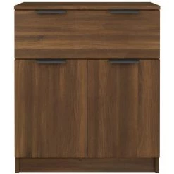 TRUE DEAL Buffet Chêne Marron 60x30x70 Cm Bois D'ingénierie 9 TRUE DEAL Buffet Chêne Marron 60x30x70 Cm Bois D'ingénierie -Buffet et enfilade Soldes 67297119 5