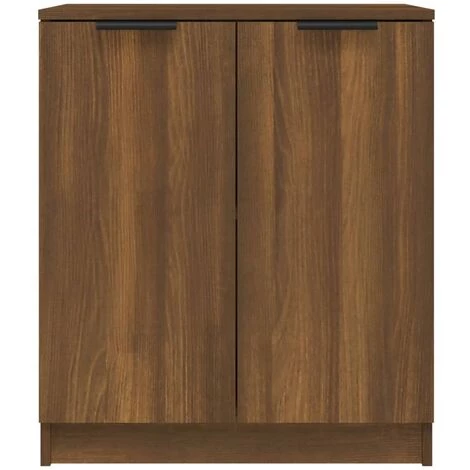 TRUE DEAL Buffet Chêne Marron 60x30x70 Cm Bois D'ingénierie 3 TRUE DEAL Buffet Chêne Marron 60x30x70 Cm Bois D'ingénierie – Image 3