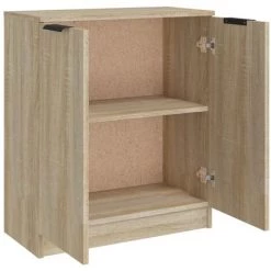 TRUE DEAL Buffet Chêne Sonoma 60x30x70 Cm Bois D'ingénierie 9 TRUE DEAL Buffet Chêne Sonoma 60x30x70 Cm Bois D'ingénierie -Buffet et enfilade Soldes 67297732 5