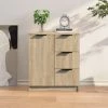 TRUE DEAL Buffet Chêne Sonoma 60x30x70 Cm Bois D'ingénierie