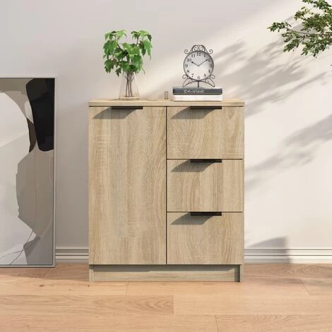 TRUE DEAL Buffet Chêne Sonoma 60x30x70 Cm Bois D'ingénierie 1 TRUE DEAL Buffet Chêne Sonoma 60x30x70 Cm Bois D'ingénierie