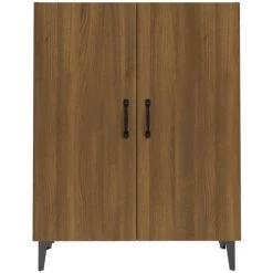 TRUE DEAL Buffet Chêne Marron 70x34x90 Cm Bois D'ingénierie 7 TRUE DEAL Buffet Chêne Marron 70x34x90 Cm Bois D'ingénierie -Buffet et enfilade Soldes 67298266 3