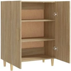 TRUE DEAL Buffet Chêne Sonoma 70x34x90 Cm Bois D'ingénierie 9 TRUE DEAL Buffet Chêne Sonoma 70x34x90 Cm Bois D'ingénierie -Buffet et enfilade Soldes 67298588 5