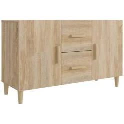 TRUE DEAL Buffet Chêne Sonoma 100x36x60 Cm Bois D'ingénierie 6 TRUE DEAL Buffet Chêne Sonoma 100x36x60 Cm Bois D'ingénierie -Buffet et enfilade Soldes 67298592 2